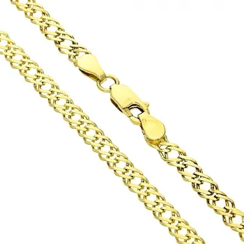 Módní doplněk Goldstore Dvojpancr zlatý řetízek lesklý Váha: 6.78 g, Délka: 55 cm