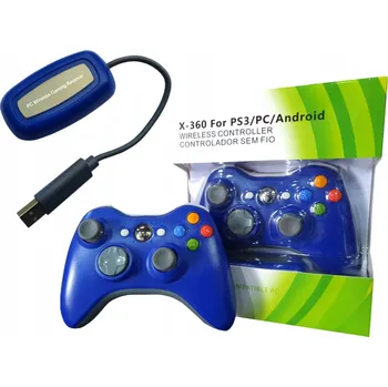 Gamepad Bezdrátový ovladač pro konzoli Microsoft Xbox 360, červený