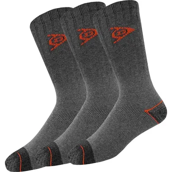 Pánské ponožky DUNLOP Pánské pracovní ponožky, 3 páry (tmavě šedá, 43-46)