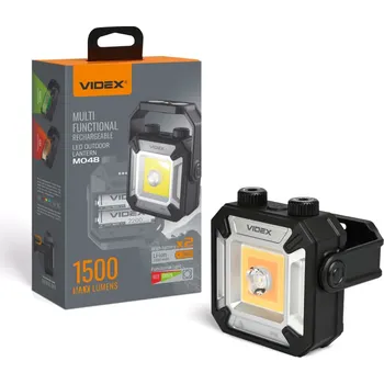 Svítilna Svítilna Wielofunkcyjna Akumulatorowa LED 3 Barwy Światła 20W 1500lm 5000K černá IP67 Videx