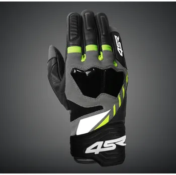 Moto oblečení 4SR rukavice stunt žluté – M