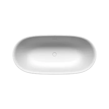 Vana Kaldewei Meisterstück Oyo Duo - Volně stojící vana 1730x820 mm, se smaltovaným panelem, včetně soupravy KA4034, SAD, Perl-Effekt, alpská bílá 205143533001