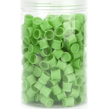Silikonové stabilní kónické kalíšky 14mm, zelené 300 ks
