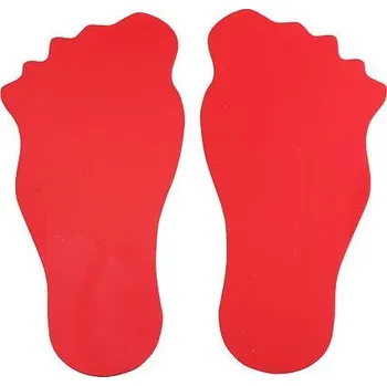 Merco Feet značka na podlahu červená 1 pár