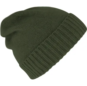 Čepice Fiebig - Headwear since 1903 Olivová unisex čepice s kašmírem od Fiebig Velikost: Unisize (S-XL)