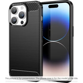 Pouzdro na mobilní telefon Techsuit - karbonový silikon - Samsung Galaxy A37 5G - černý