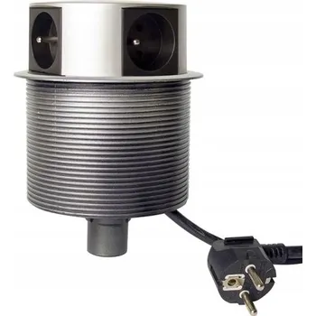 Napájecí kabel Prodlužovací Kabel s přepěťovou ochranou Begli 1,4 m, 4 ks , černý