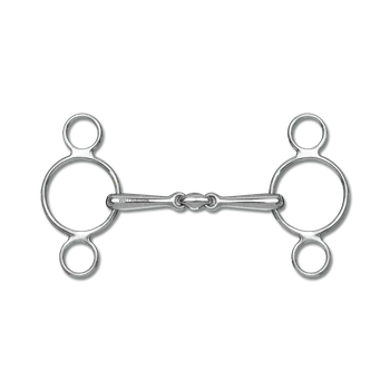 Sport Udídlo sněhulák dvakrát lomené plné Velikost: 14,5 cm