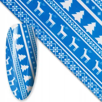 Přípravek na nehty Fólie na nehty s vánočními motivy - vzor 4