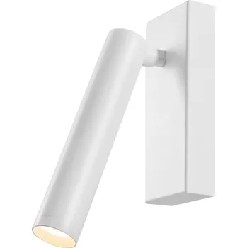 Nástěnné svítidlo Kaspa, Nástěnné svítidlo Roll s bílým připojením bílé - Formadore