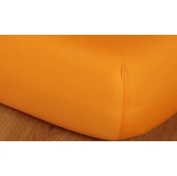 Prostěradlo jersey vysoká matrace 90x220cm pomeranč