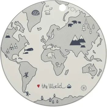 OYOY, Podložka pod talíř The World, 39 cm, lomená bílá - Formadore