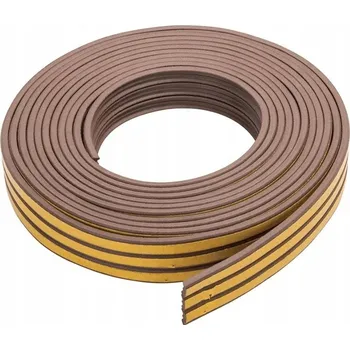 Těsnění do okna a dveří KAEM Těsnění 2x3m *E* - VŠECHNY TYPY TĚSNĚNÍ Hnědá 2 m x 4 mm x 3 m