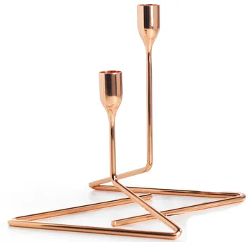 Svícen Born in Sweden, Svícny na klasické svíčky Puzzle měděné 2 ks - Formadore