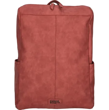 Městský batoh Enrico Benetti Kensi dámský batoh na notebook 15" - červená - 15,5L 66736