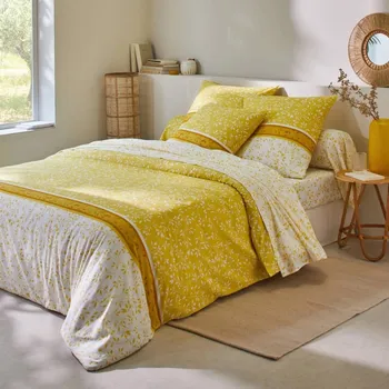 Povlečení Bavlněné povlečení Constance, žluté 140 x 200 cm 497161