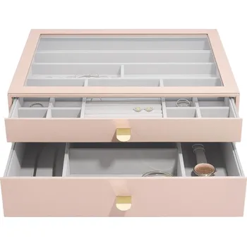 Šperkovnice Stackers, Krabička na šperky Stackers se 2 zásuvkami supersize růžová - Formadore