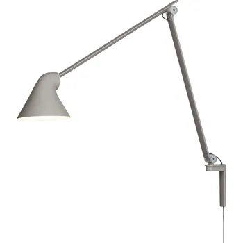 Nástěnné svítidlo Louis Poulsen, Nástěnné svítidlo s ramenem NJP LED 3000 K světlý šedé - Formadore
