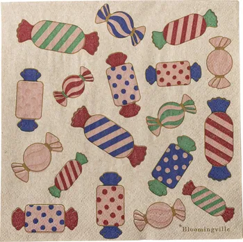 Papírový ubrousek Bloomingville, Papírové ubrousky Caramella, 33 cm, 20 ks - Formadore