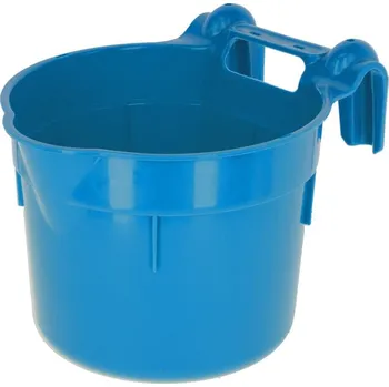 Závěsný plastový žlab na vodu a krmivo HangOn 8l barva Modrá