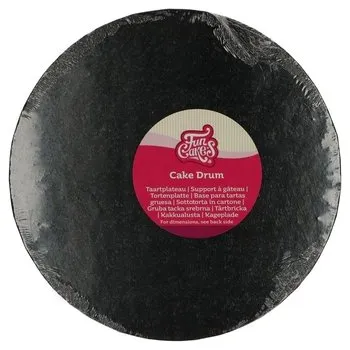 FunCakes Dortový buben kulatý O30,5cm cm -ČERNÝ