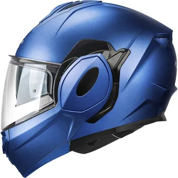 Helma na motorku KV55 SOLID - překlopná modrá moto přilba KAPPA (velikost helmy: M (57-58cm))