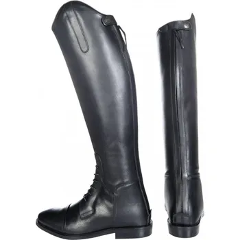 Jezdecká obuv Vysoké kožené boty SPAIN HKM černé Velikost: 43