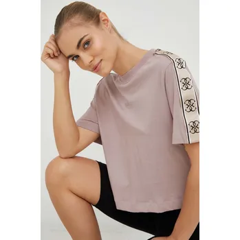 Pánská móda Bavlněné tričko Guess BRITNEY V3RI08.I3Z14 fialová 45X, vel. M