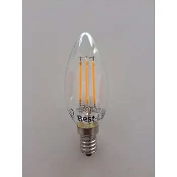 Žárovka Best-Led E14 4W teplá bílá BL-C37-4W