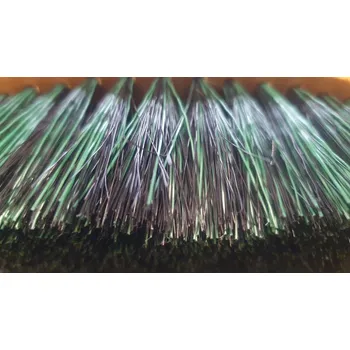 Čištění pro koně Kentaur velký kartáč na koně – dřevo, dlouhé štětiny Barva: Zelená