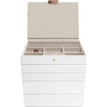 Módní doplněk Stackers, Kazeta na přívěsky Stackers Pebble se zásuvkou a skleněným víkem classic - Formadore