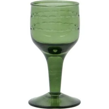 Sklenice House Doctor, Sklenička na likér Vintage zelená - Formadore