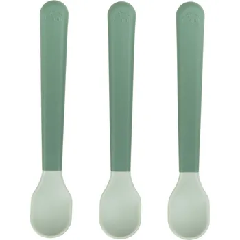 Příbor Done by deer, Lžičky pro kojence Foodie zelené 3 ks - Formadore