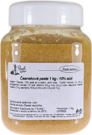 Profikoření - Česneková pasta 1kg - 10% soli, kbelík