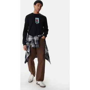 RVCA S dlouhým rukávem Dayshift EVYZT00306 Černá Regular Fit XXL