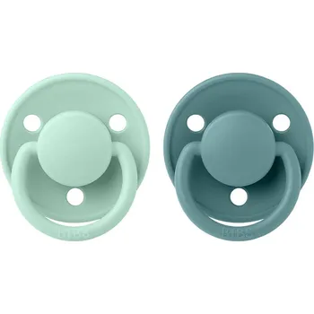 dudlíky BIBS De Lux dudlíky z přírodního kaučuku 2ks - velikost 2 Nordic/Sea