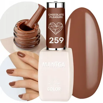 Lak na nehty Manica Hybridní lak LED/UV 10ml - Chocolate Pleasure - 259