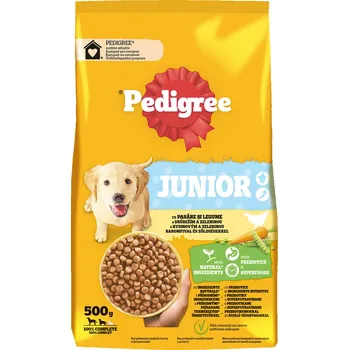 Krmivo pro psa Pedigree granule M/L JUNIOR 500g s kuřetem (Kartonové balení : 12 ks)