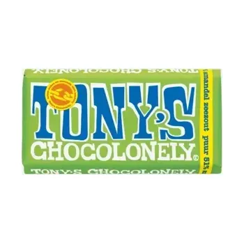 Čokoláda Tony’s Chocolonely Hořká čokoláda, mandle a mořská sůl 51 % 180 g