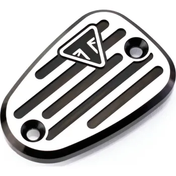 Expanzní nádoba chladiče Triumph okrasné víčko brzdové nádobky Reservoir Cap Aluminium &amp; Anodised Black