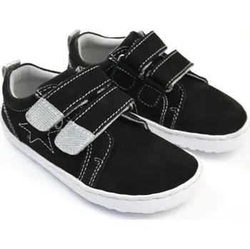 Dívčí obuv EF Barefoot Black Silver EUR 27