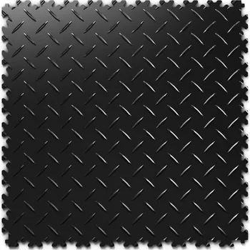 Dlažba PVC dlažba Mosolut Machine Industrial, 7mm, diamant, černá