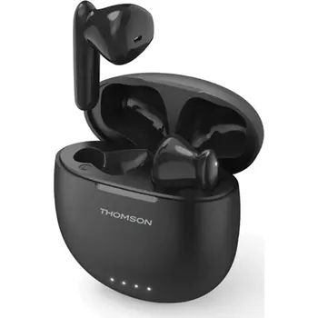 Sluchátka Thomson Bluetooth sluchátka WEAR77032, pecky, nabíjecí pouzdro, černá