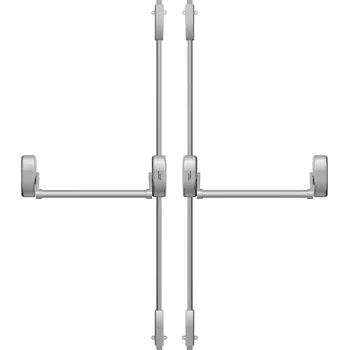 Stavebniny DK - PANIKOVÉ KOVÁNÍ PHA 2000 - 4-bodové zajištění D2/2H-2D 4. set D2/2H-2D pro šířku dveřního křídla do 1 300 mm s max. výškou 3 400 mm Stříbrná