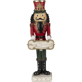 Vánoce Vánoční dekorativní Louskáček Merry Christmas - 12*10*35 cm