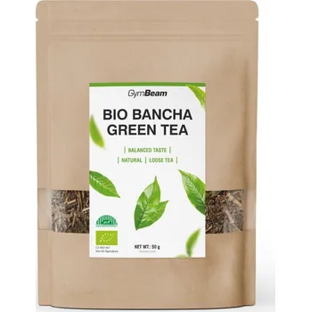 Anabolizér GymBeam BIO Bancha Green Tea 50 g