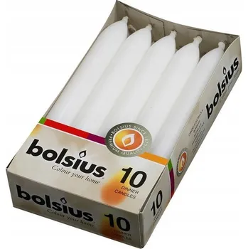 Svíčka Tradiční parafinová svíčka bez vůně Bolsius 10 ks