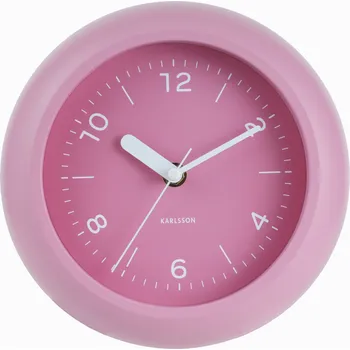 Karlsson, Nástěnné hodiny Slope, růžové - Formadore