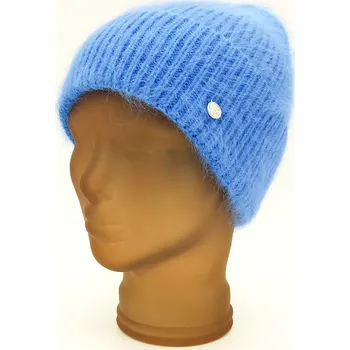 Čepice Dámská pletená čepice Domina modrá Dantes Barva: Modrá, Velikost: 0