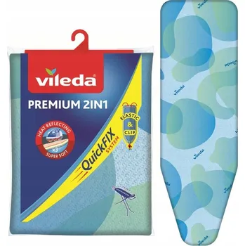 Žehlicí prkno Pokrowiec Na Deskę Do Prasowania Vileda 2v1 Premium 130x45cm Rychlá Montáž